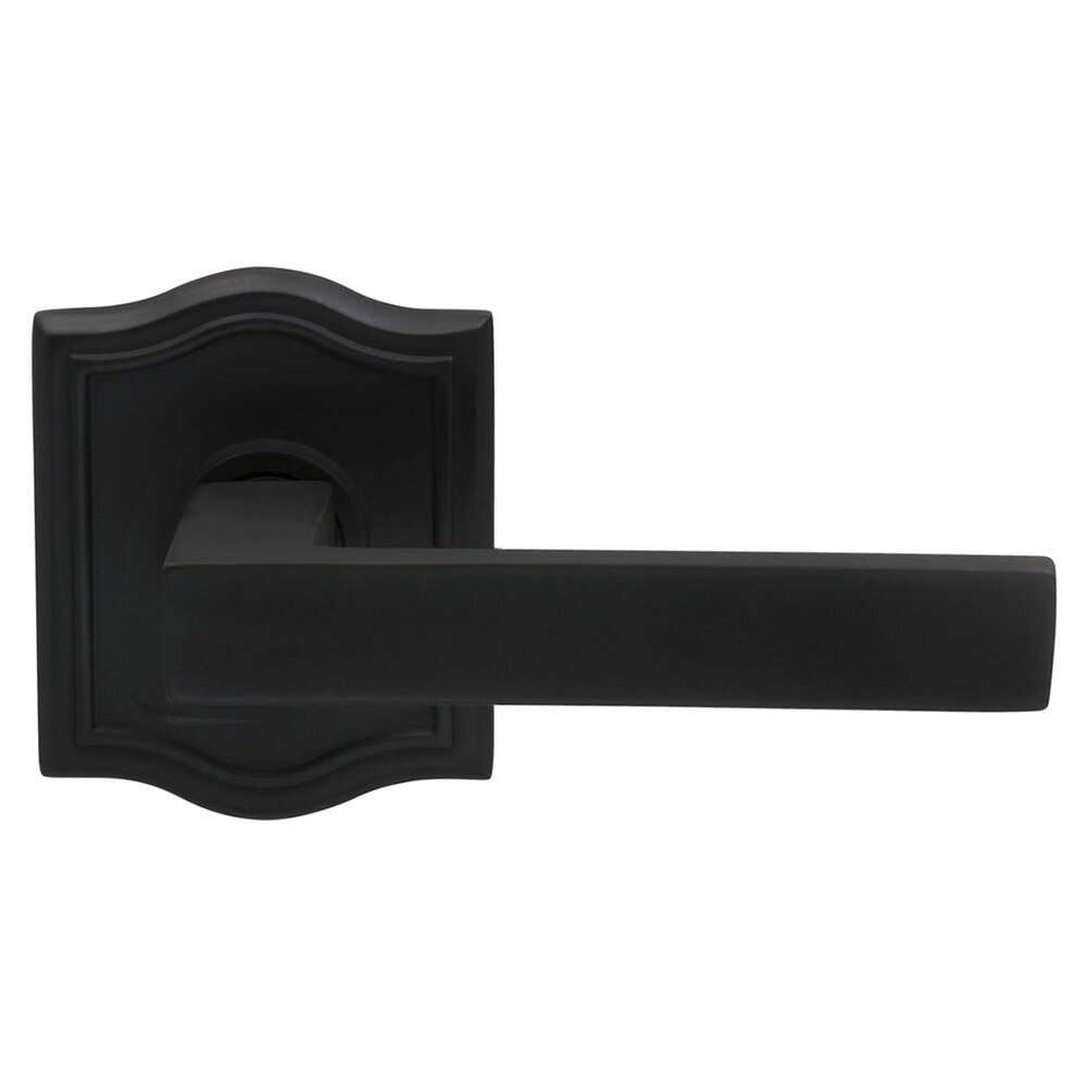 Omnia Hardware Double Dummy Square Right-Handed Lever with Arched Rose in Oil-Rubbed Bronze