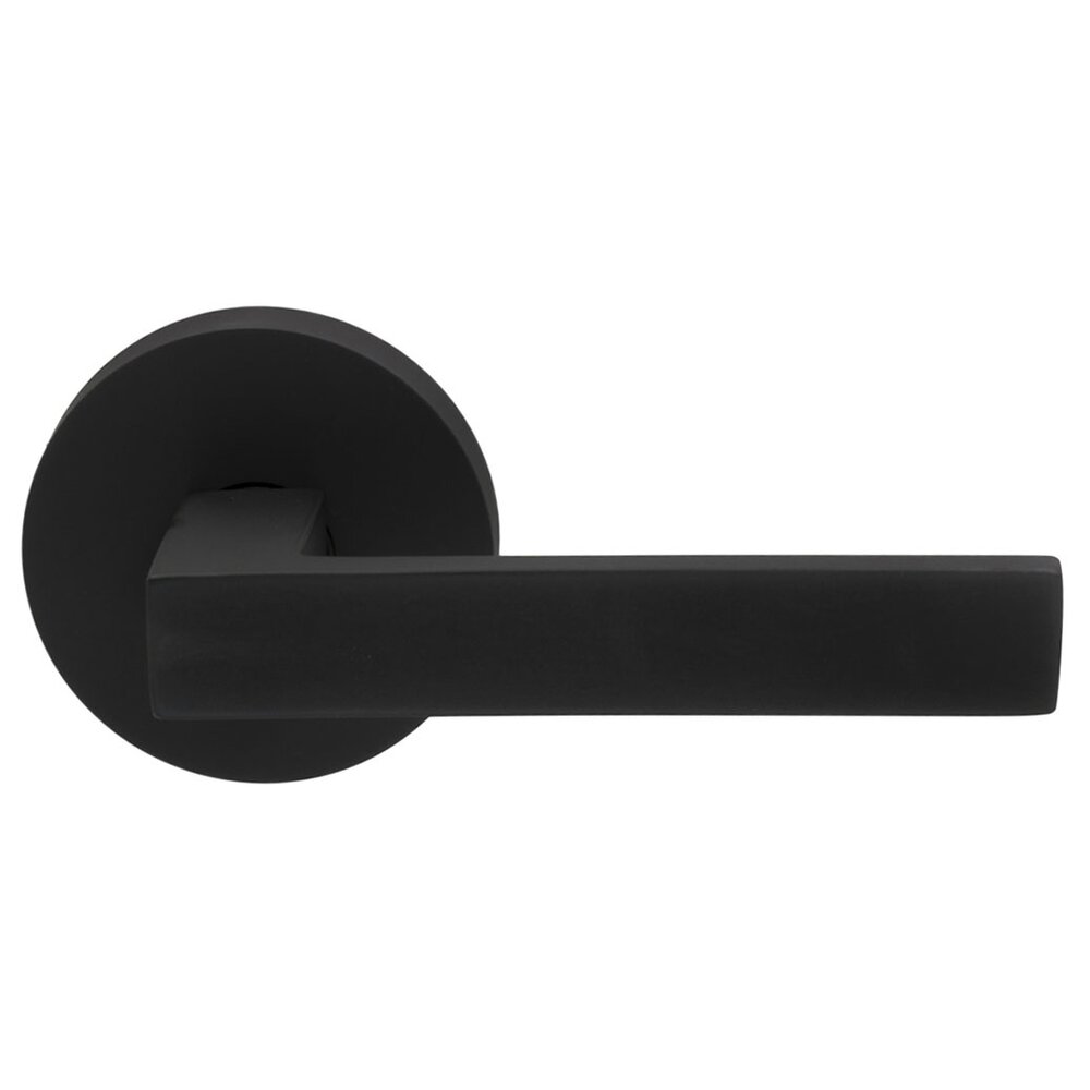 Omnia Hardware Double Dummy Square Right-Handed Lever with Modern Rose in Oil-Rubbed Bronze