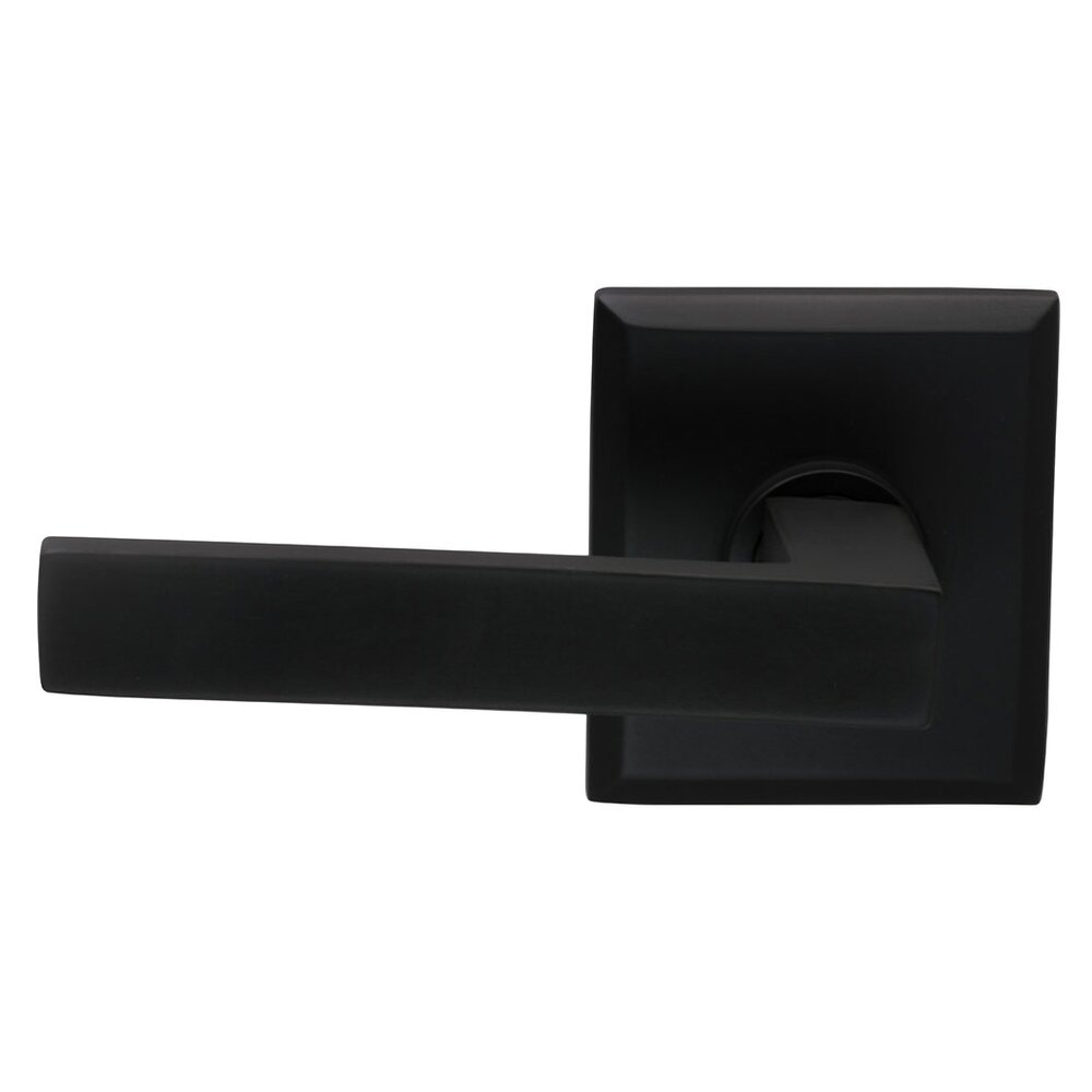 Omnia Hardware Double Dummy Square Left-Handed Lever with Rectangular Rose in Oil-Rubbed Bronze