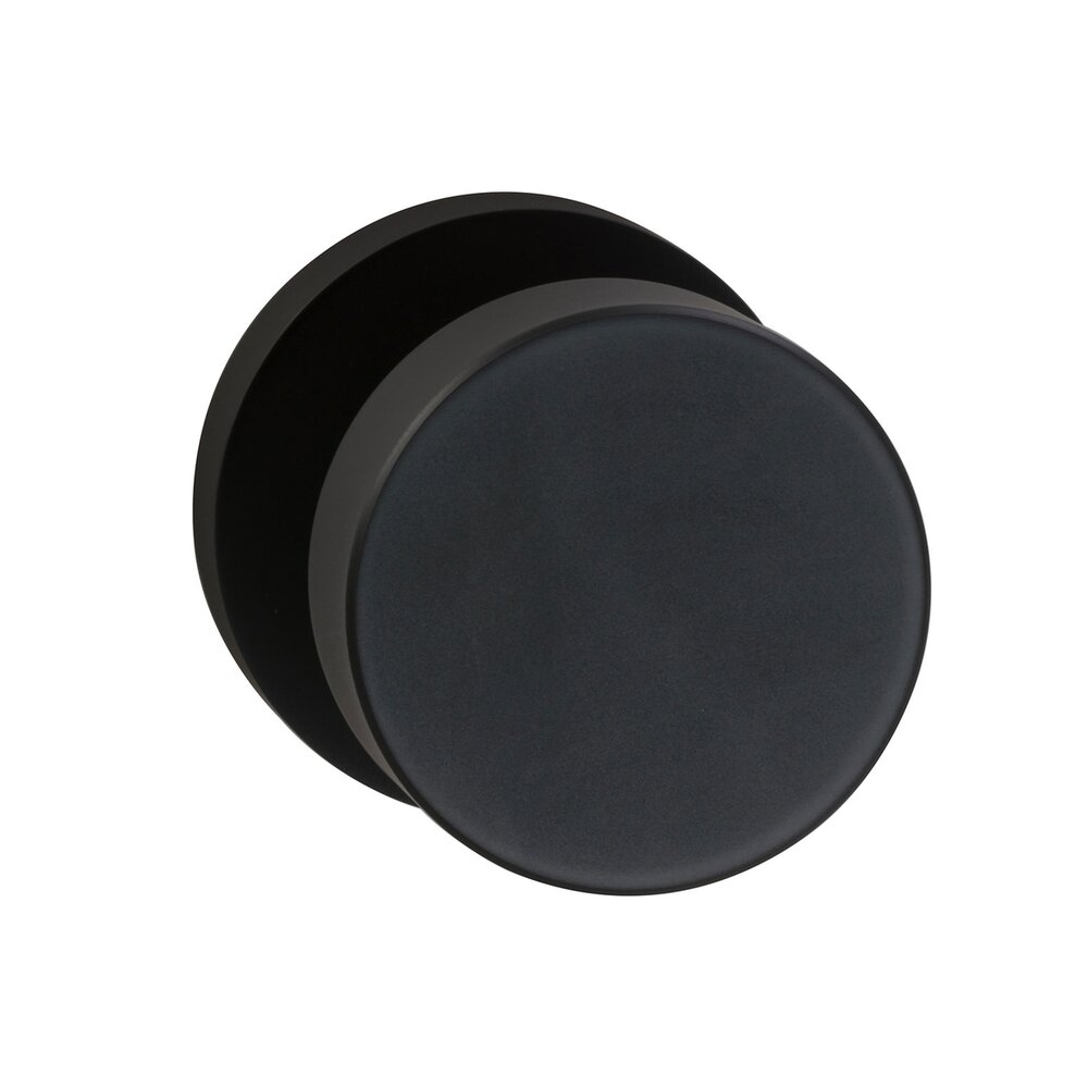 Omnia Hardware Double Dummy Puck Knob with Modern Rose in Oil-Rubbed Bronze