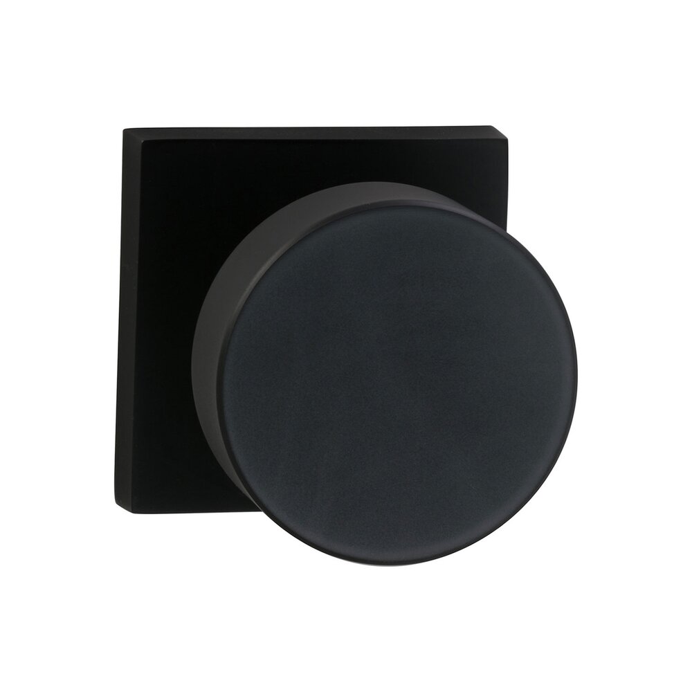 Omnia Hardware Double Dummy Puck Knob with Square Rose in Oil-Rubbed Bronze