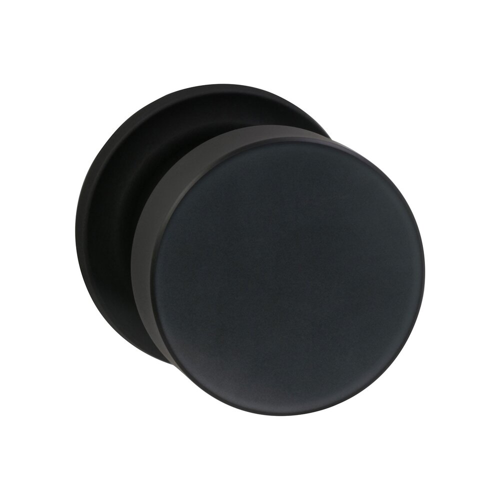 Omnia Hardware Privacy Puck Knob with Traditional Rose in Oil-Rubbed Bronze