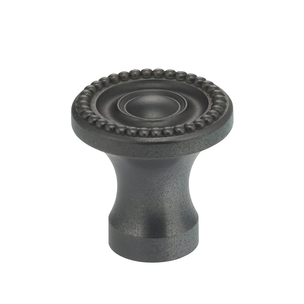 Omnia Hardware 1 1/4" Beaded Knob in Oil Rubbed Bronze Lacquered