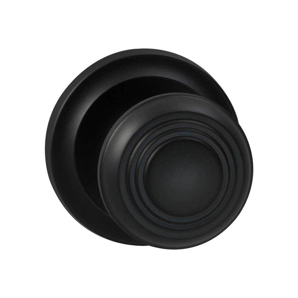 Omnia Hardware Double Dummy Traditions Knob with Radial Rosette in Oil Rubbed Bronze Lacquered