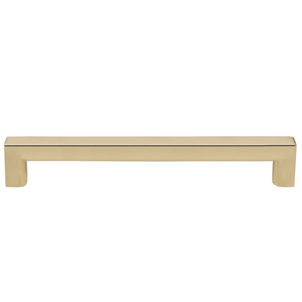 Omnia Hardware 12" Centers Square Rounded Appliance Pull in Polished Brass Unlacquered