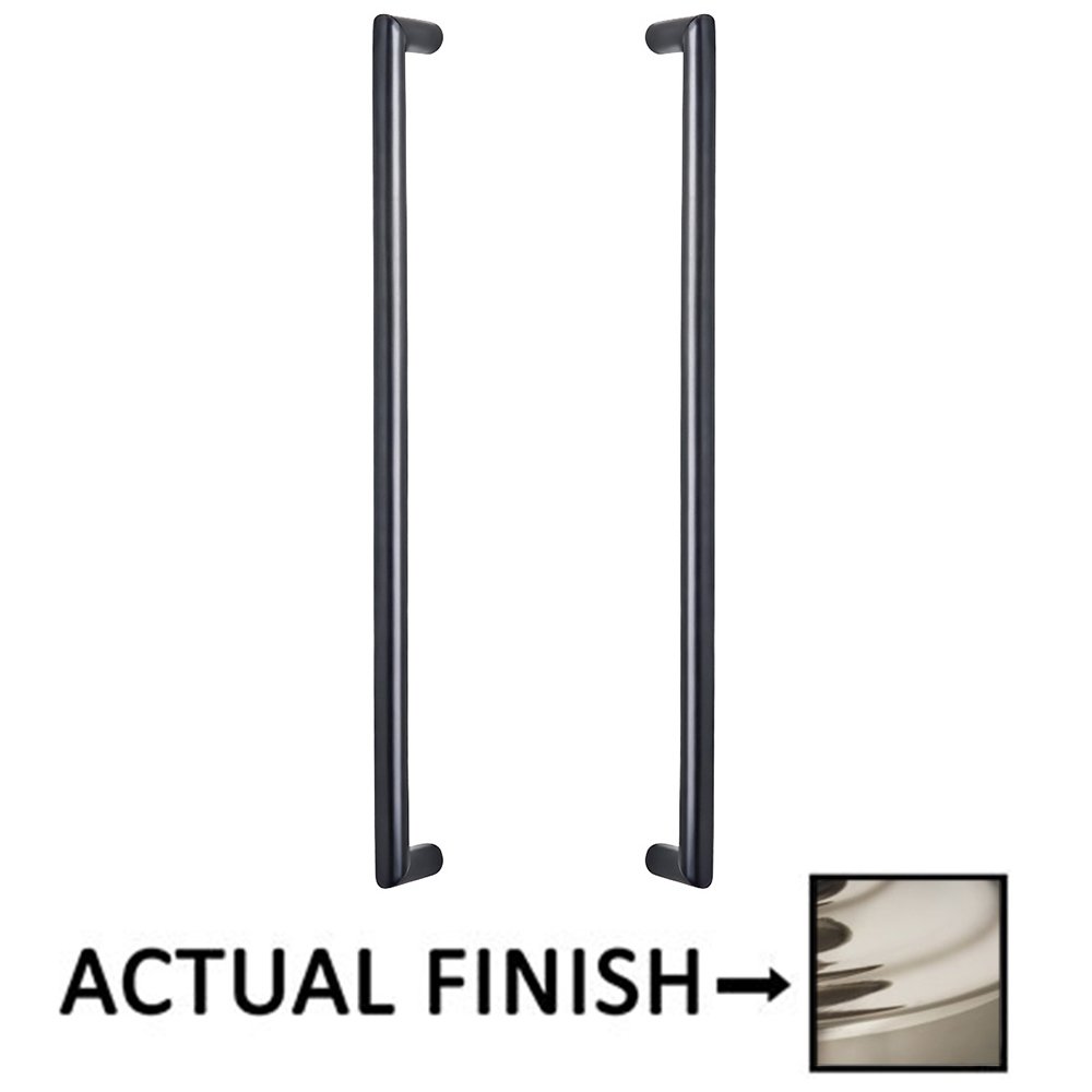 Omnia Hardware 18" Centers Back To Back Door Pull In Polished Nickel Lacquered