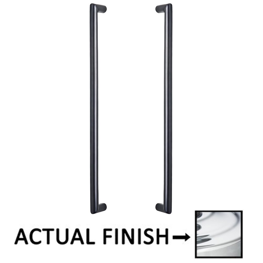 Omnia Hardware 18" Centers Back To Back Door Pull In Polished Chrome