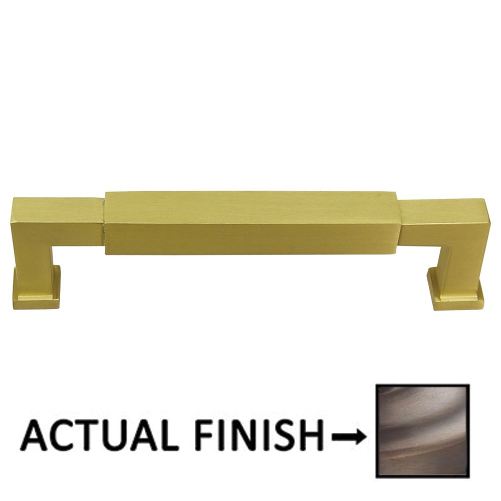 Omnia Hardware 4" Centers Cabinet Pull In Antique Brass Lacquered