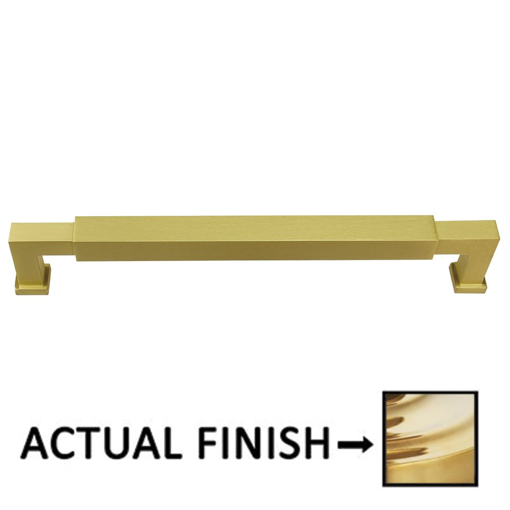 Omnia Hardware 6" Centers Cabinet Pull In Polished Brass Unlacquered
