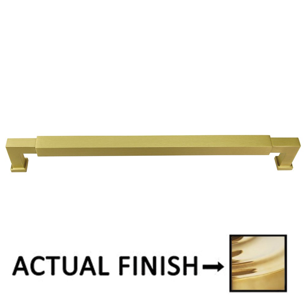 Omnia Hardware 8" Centers Cabinet Pull In Polished Brass Unlacquered