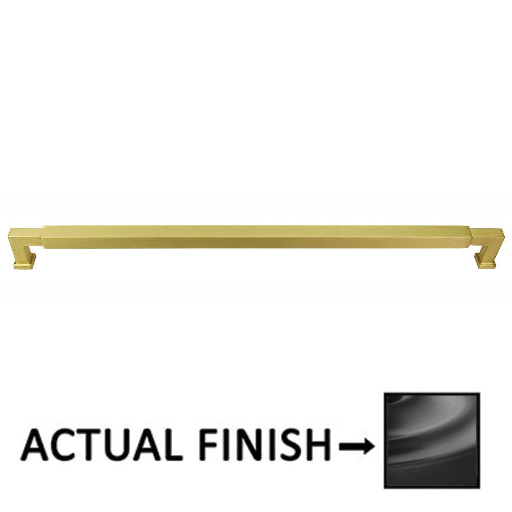 Omnia Hardware 12" Centers Cabinet Pull In Oil Rubbed Bronze Lacquered