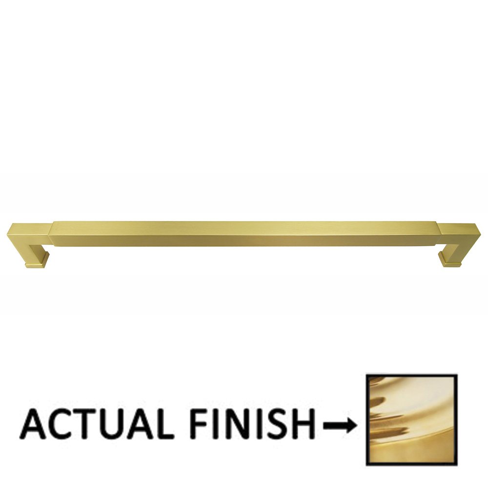 Omnia Hardware 18" Centers Door Pull In Polished Brass Unlacquered