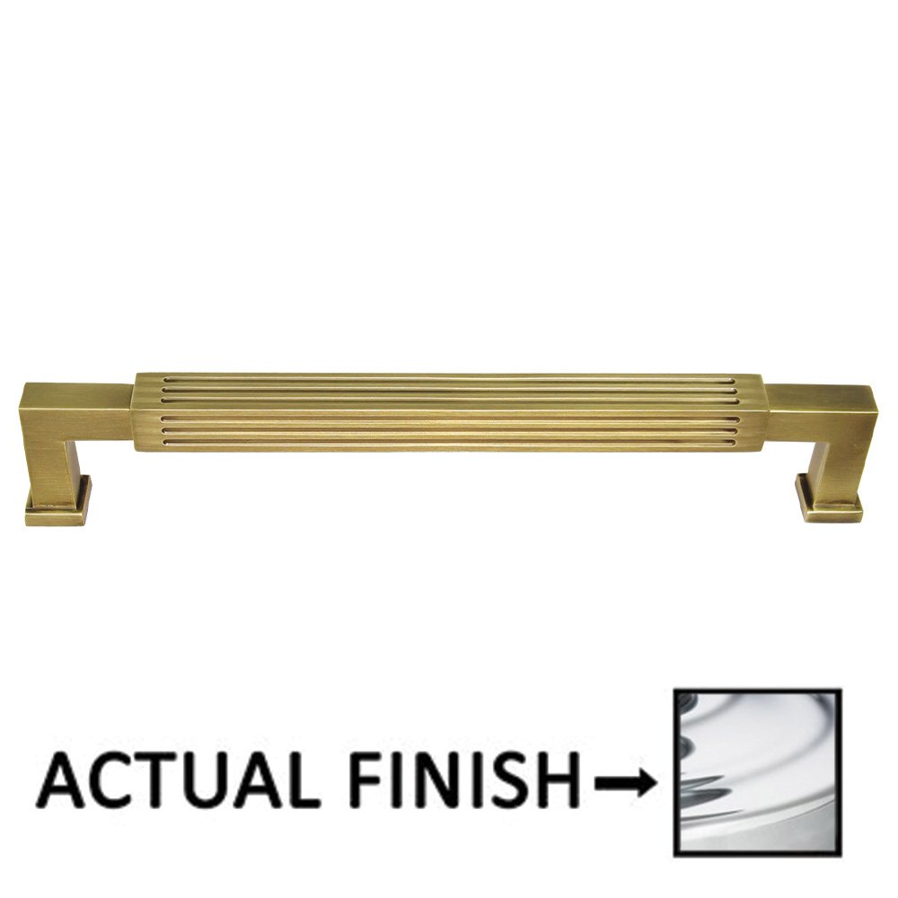 Omnia Hardware 6" Centers Reeded Pull In Polished Chrome