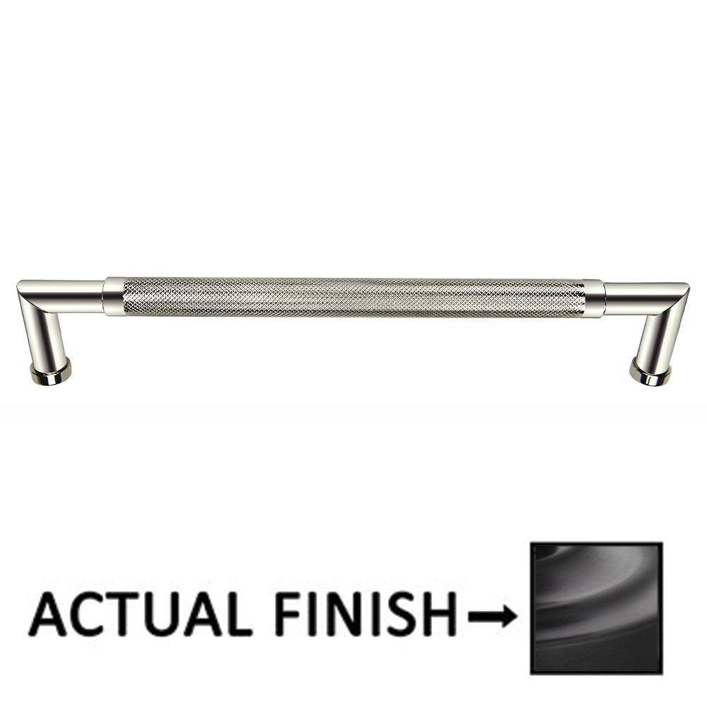 Omnia Hardware 12" Centers Knurled Appliance Pull In Oil Rubbed Bronze Lacquered