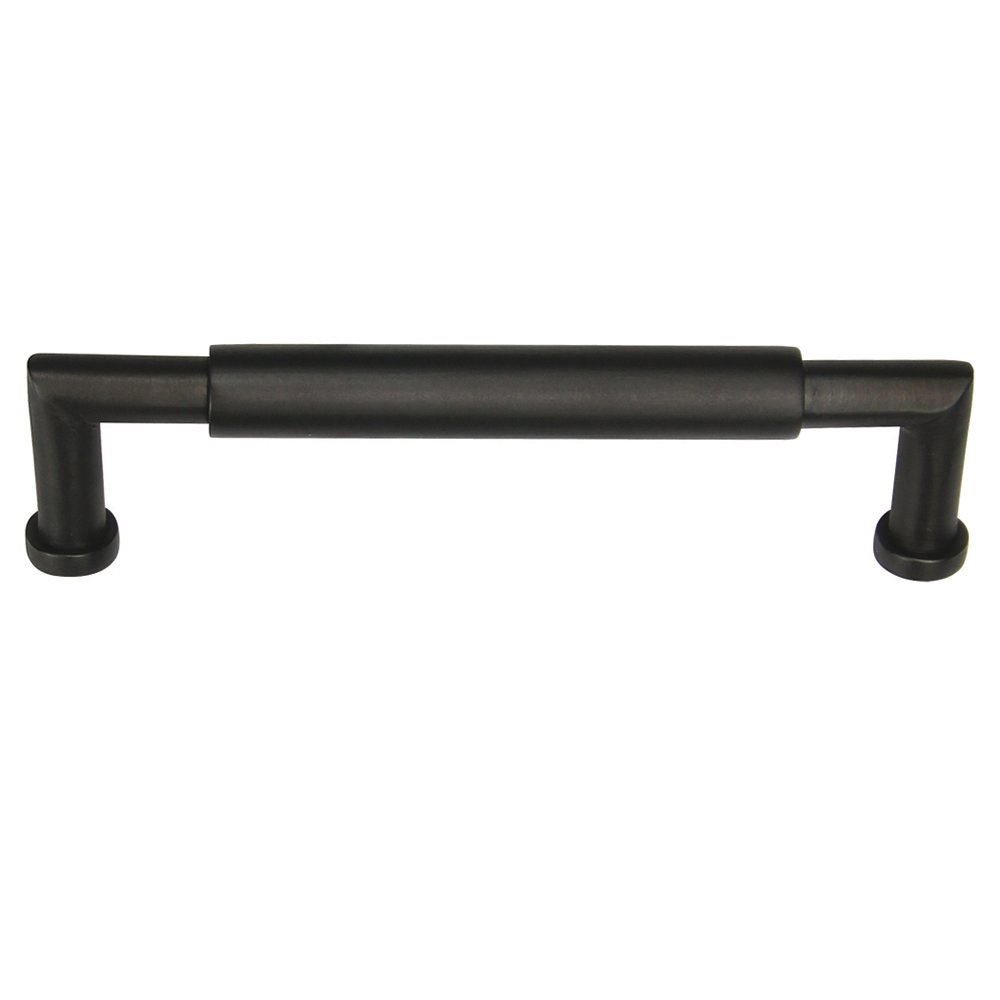 Omnia Hardware 4" Centers Smooth Pull In Oil Rubbed Bronze Lacquered