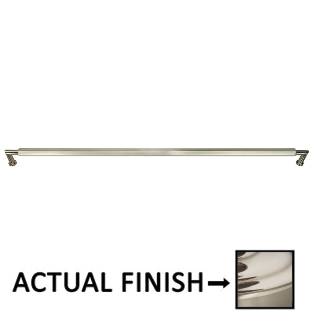 Omnia Hardware 18" Centers Hex Pull In Polished Nickel Lacquered
