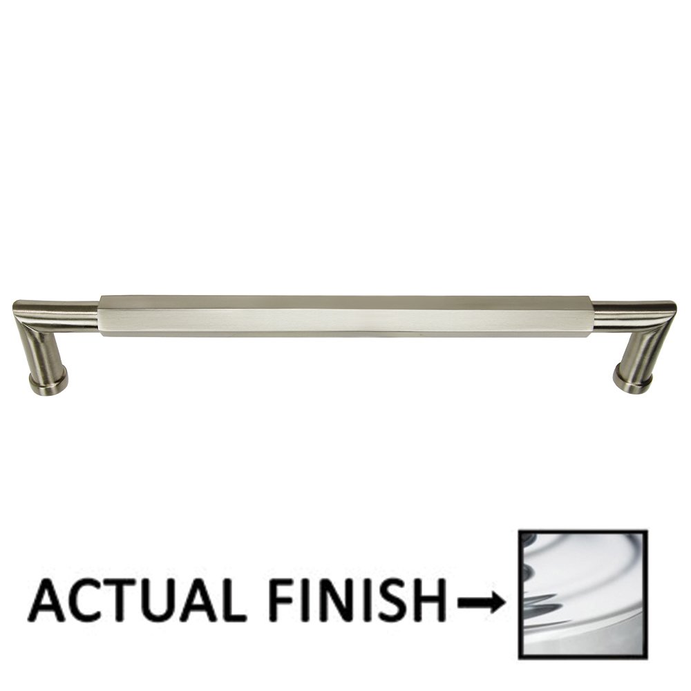 Omnia Hardware 12" Centers Hex Appliance Pull In Polished Chrome