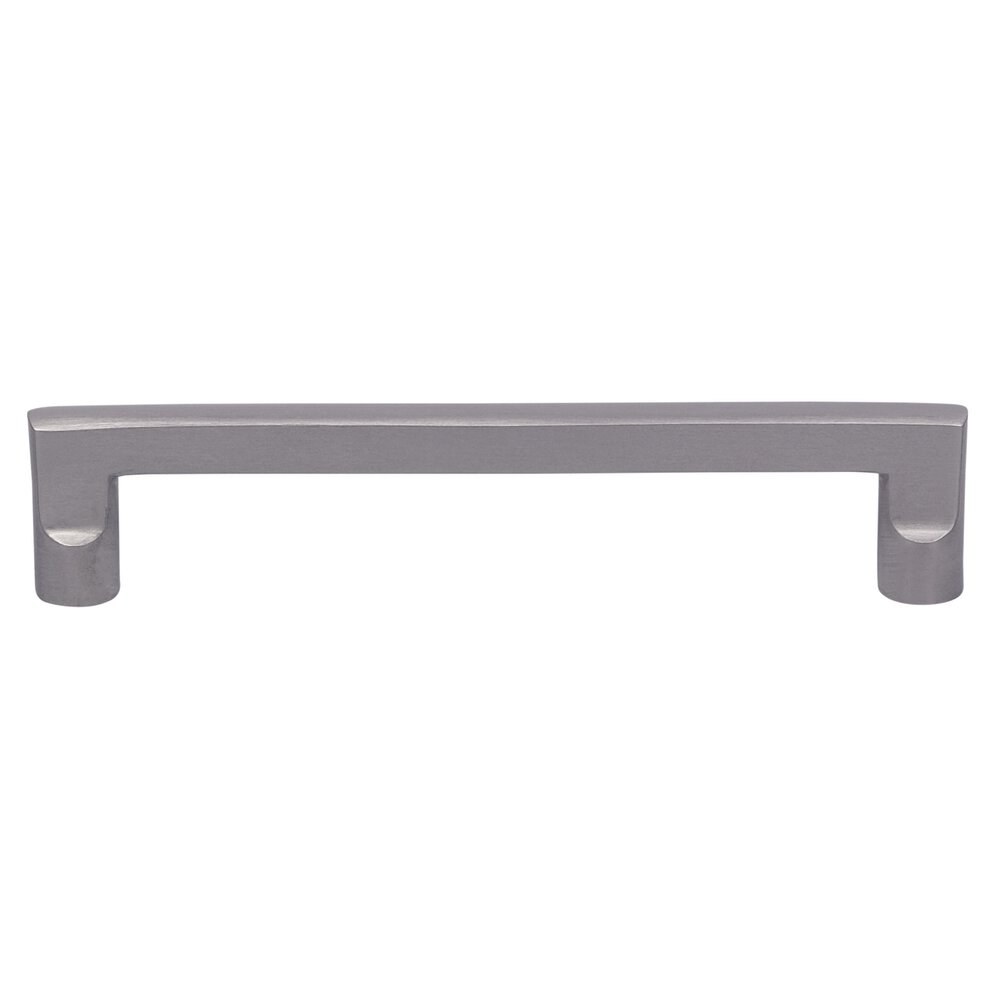 Omnia Hardware 6" Centers Wedge Cabinet Pull in Satin Nickel Lacquered