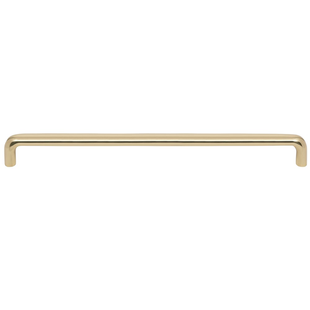 Omnia Hardware 18" Centers Oval Appliance Pull in Polished Brass Unlacquered