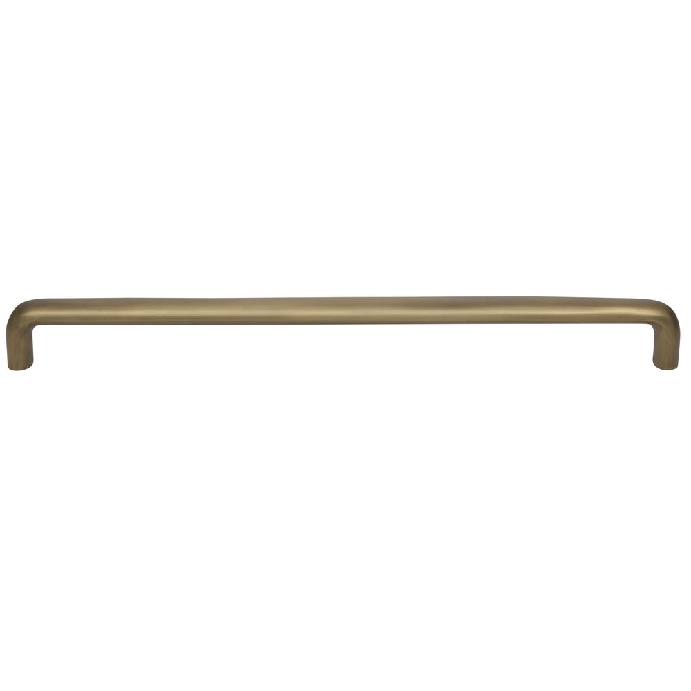 Omnia Hardware 18" Centers Oval Appliance Pull in Antique Brass Lacquered