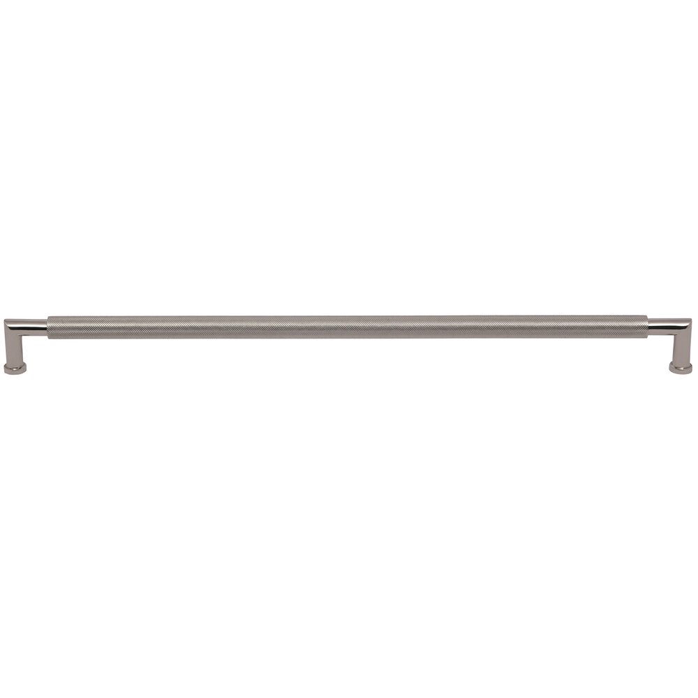 Omnia Hardware 18" Centers Knurled Cabinet Pull in Polished Nickel Lacquered