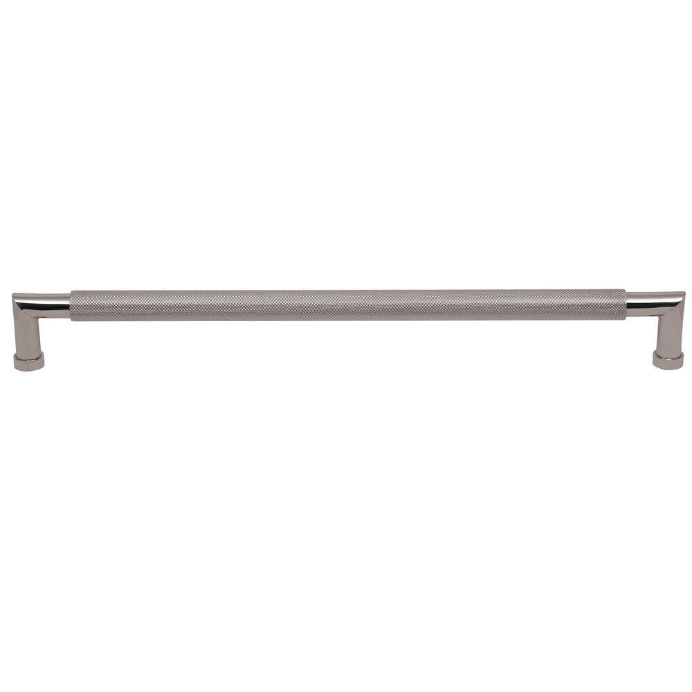Omnia Hardware 18" Centers Knurled Appliance Pull in Polished Nickel Lacquered