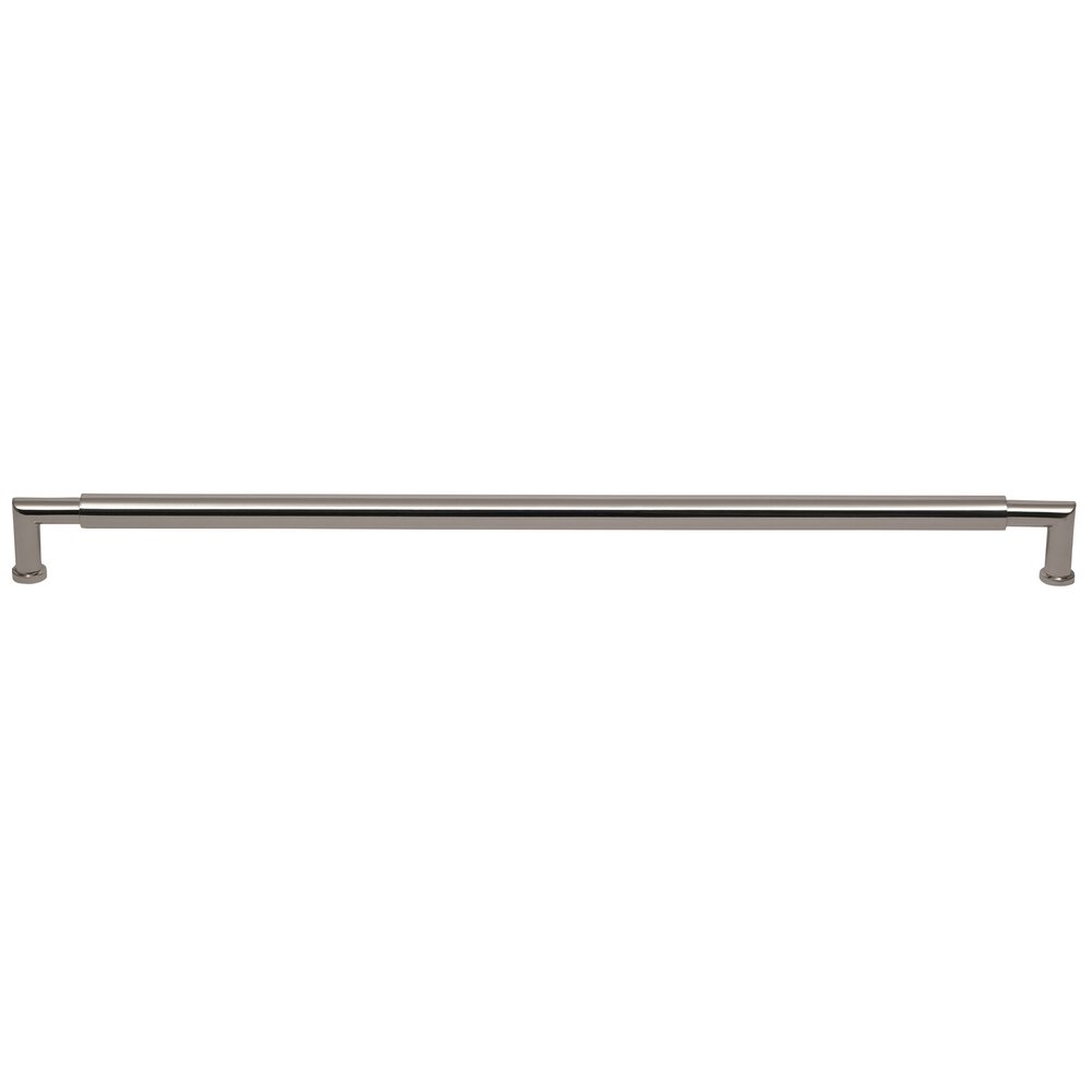 Omnia Hardware 18" Centers Plain Cabinet Pull in Polished Nickel Lacquered