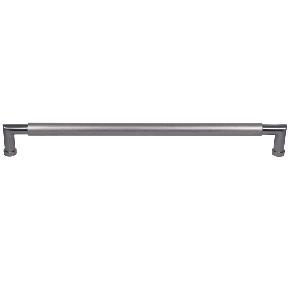 Omnia Hardware 18" Centers Plain Appliance Pull in Satin Nickel Lacquered