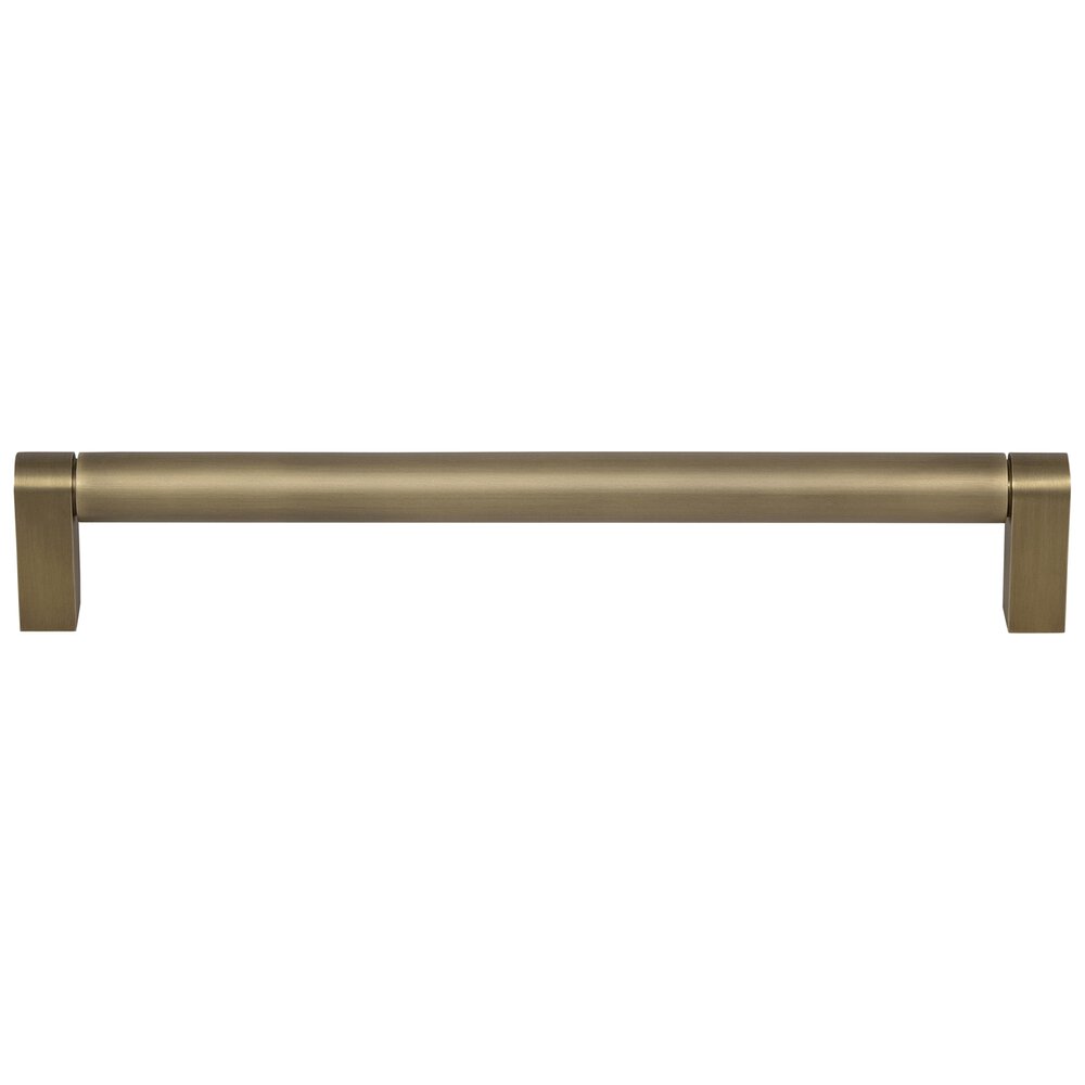 Omnia Hardware 12" Centers Plain Appliance Pull in Antique Brass Lacquered