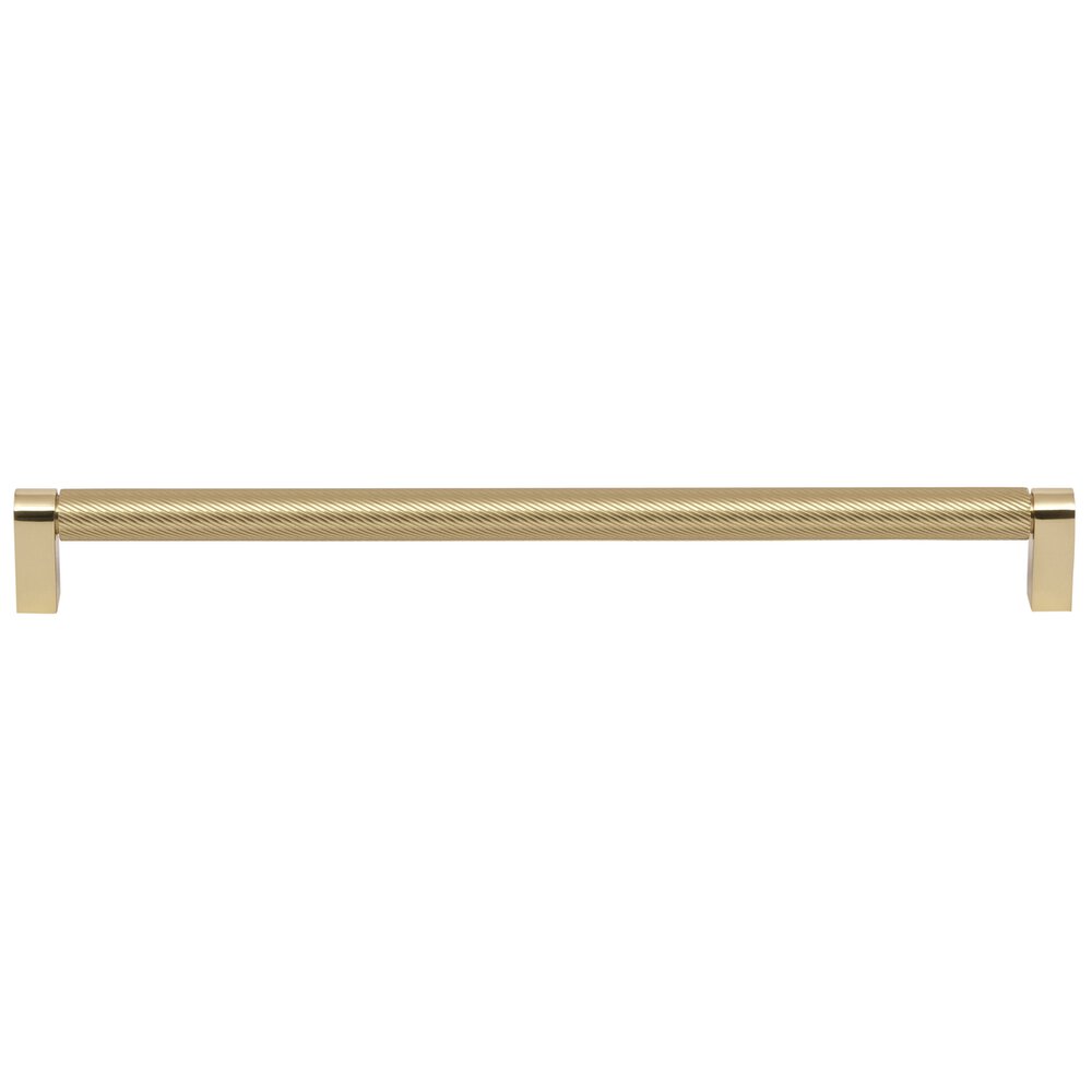 Omnia Hardware 12" Centers Spiral Cabinet Pull in Polished Brass Unlacquered