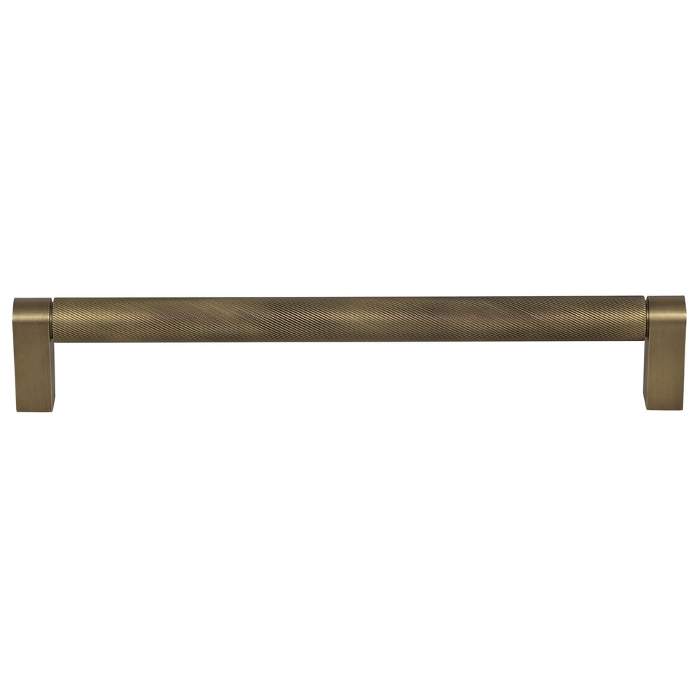 Omnia Hardware 12" Centers Spiral Appliance Pull in Antique Brass Lacquered