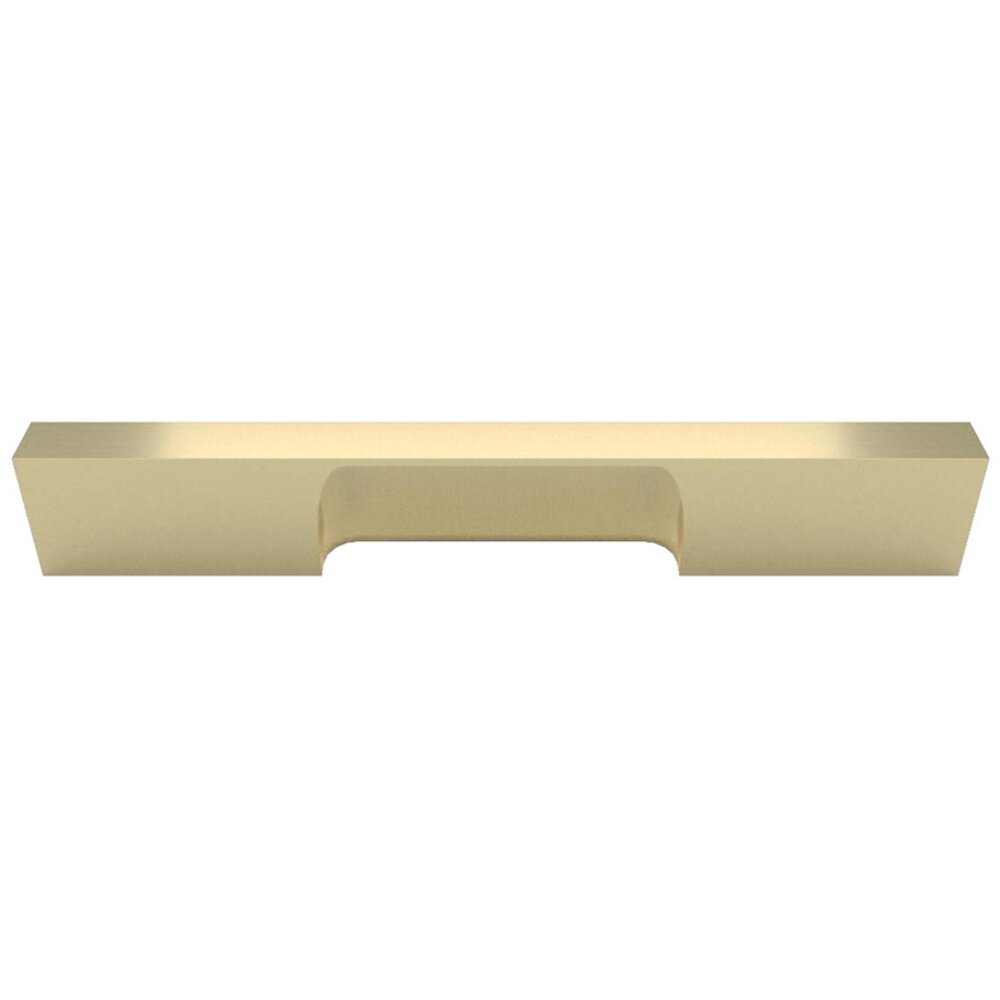 Omnia Hardware 4" Centers Pull in Satin Brass Lacquered
