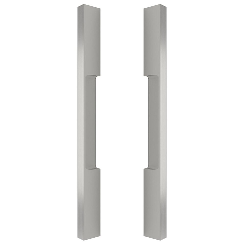 Omnia Hardware 12" Centers Back To Back Set in Satin Nickel Lacquered