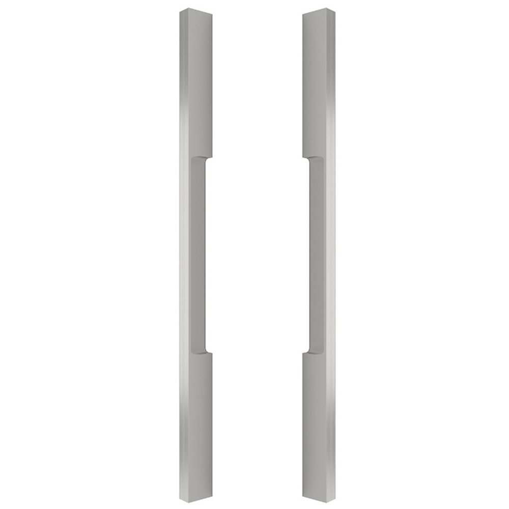 Omnia Hardware 18" Centers Back To Back Set in Satin Nickel Lacquered