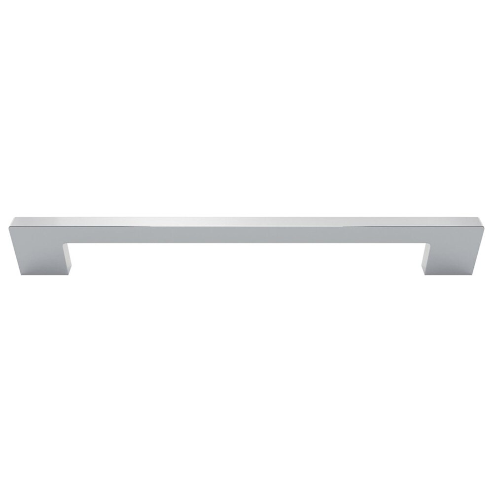 Omnia Hardware 8" Centers Pull in Polished Polished Nickel Lacquered