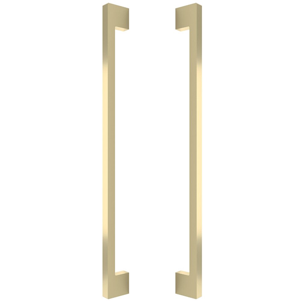 Omnia Hardware 18" Centers Back To Back Set in Satin Brass Lacquered