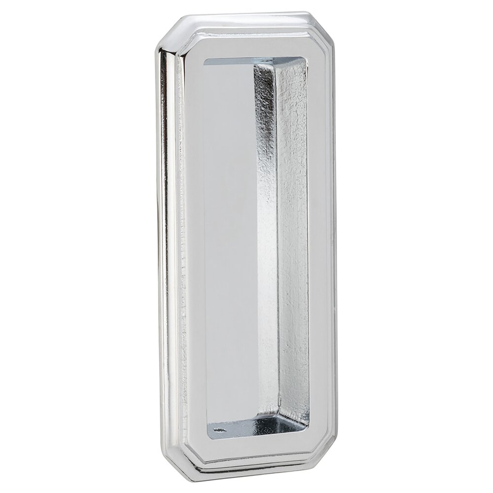 Omnia Hardware Traditional Flush Pull in Polished Chrome