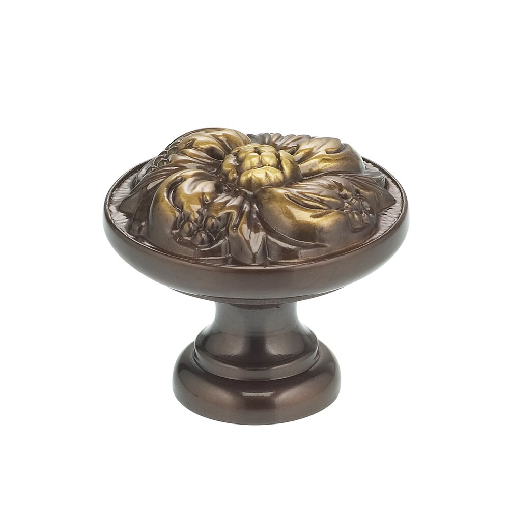 Omnia Hardware 1 3/8" Flower Knob Shaded Bronze Lacquered
