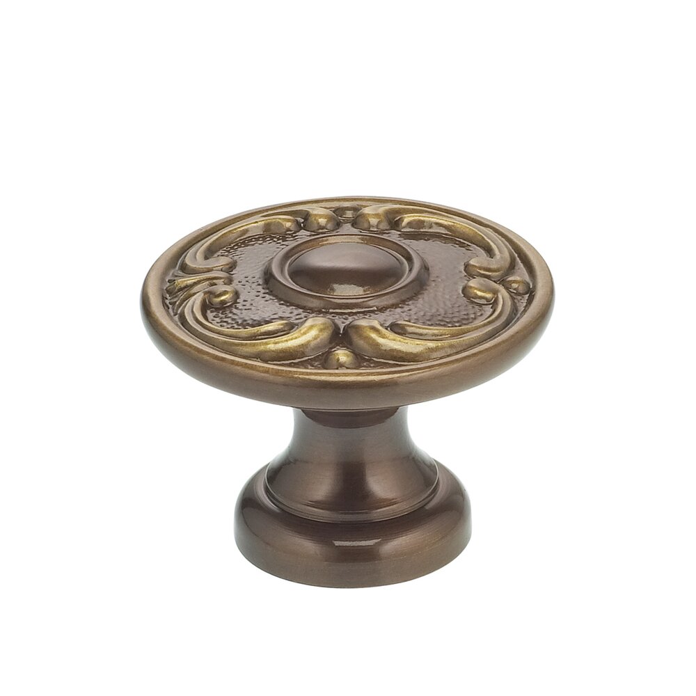 Omnia Hardware 1 5/16" Circle and Scroll Knob Shaded Bronze Lacquered
