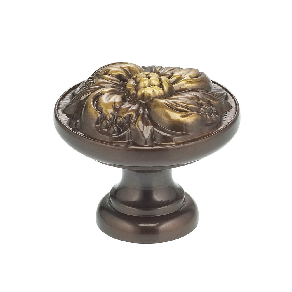 Omnia Hardware 1 5/8" Flower Knob Shaded Bronze Lacquered