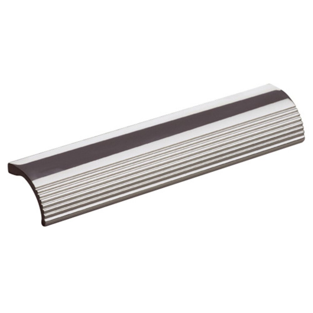 Omnia Hardware 6" Center Ribbed Pull in Polished Stainless Steel