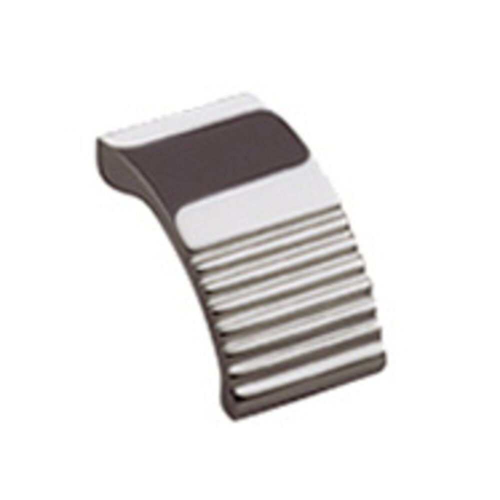Omnia Hardware Ribbed Knob in Polished Stainless Steel