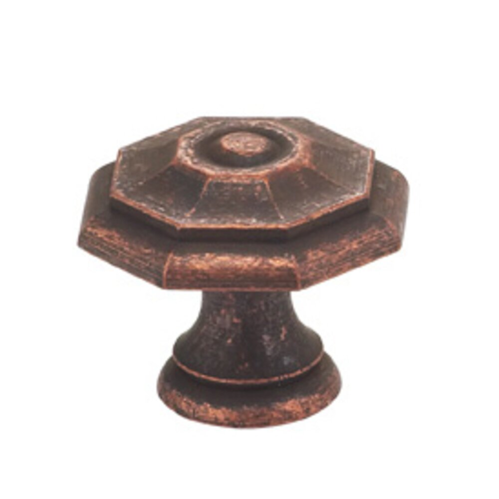 Omnia Hardware 1 9/16" Octagonal Knob Vintage Copper