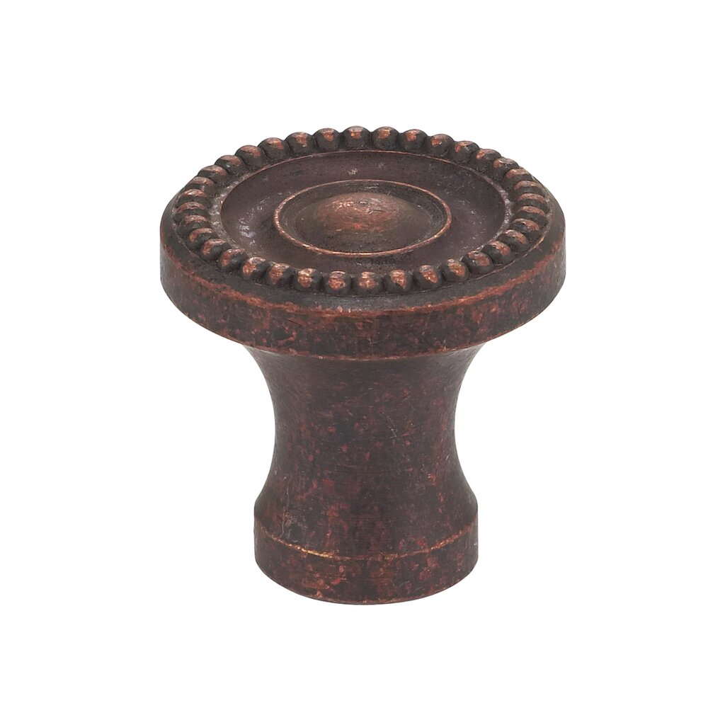 Omnia Hardware 1 5/8" Beaded Knob Vintage Copper