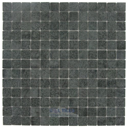 Onix Glass Tiles 1" x 1" Tile in Basalt