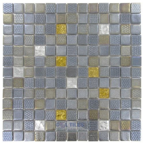 Onix Glass Tiles 1" x 1" Tile in Apollo