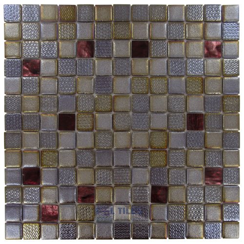 Onix Glass Tiles 1" x 1" Tile in Dionysus