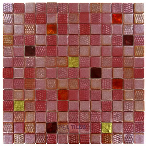Onix Glass Tiles 1" x 1" Tile in Eros