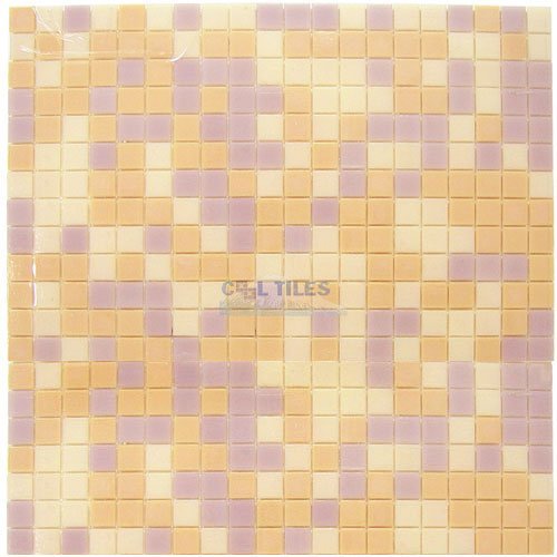 Vicenza Mosaico Glass Tiles Film-Faced Sheets in Peonia