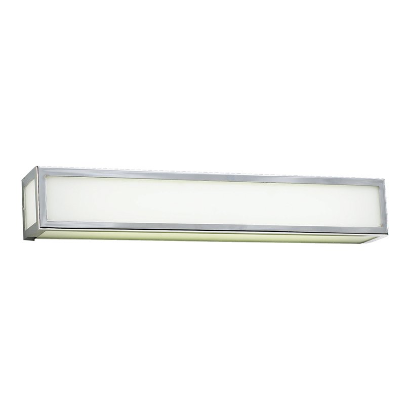 PLC Lighting 24 1/2" Vanity Light Bath in Polished Chrome with Matte Opal Glass